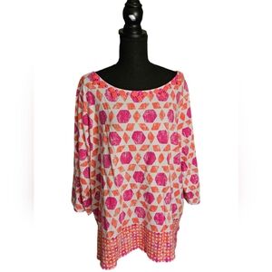 Ruby Rd. Beautiful Women's 3X Tunic with Beading along Neck Line